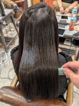 ロング 美髪矯正/縮毛矯正/ 髪質改善/店長 山下のヘアスタイル