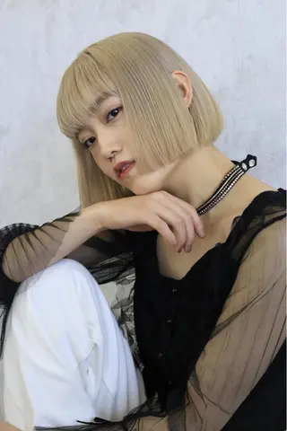 ショート カラー ヘアアレンジ like みやびのヘアスタイル