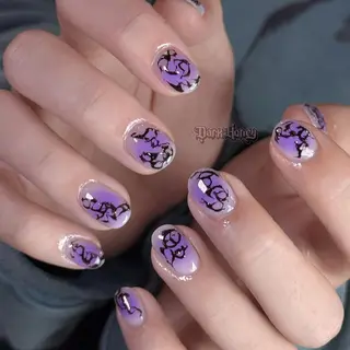 ネイル DarkHoney Enamiのネイルデザイン