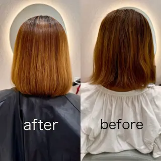 ミディアム 💫髪質改善ストレー ト💫KITAのヘアスタイル