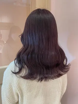ミディアム マホ/日吉/髪質改善 /レイヤー/ガーリーのヘアスタイル