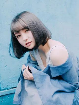 ミディアム カラー 【デザイナー】田中 美生のヘアスタイル