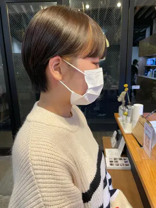 ショート ヘアアレンジ satsuki 暖色・ブラウンカラーのヘアスタイル