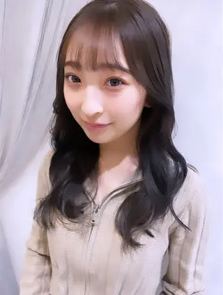 セミロング カラー 💞暖色カラー 💞risaのヘアスタイル