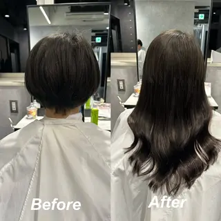 ロング プルエクステ/インナ ーカラー🦊はるなのヘアスタイル