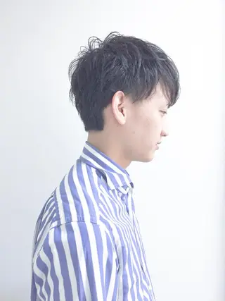 ショート パーマ メンズ un所属・un 溝の口 伊豆本のマツエク・マツパデザイン