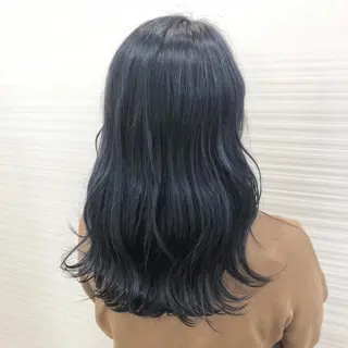 セミロング カラー 得能 雅人のヘアスタイル