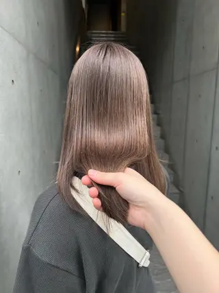 セミロング カコ/レイヤーカット ヘアアレンジのヘアスタイル