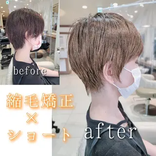 ショート 村岡【店長】 【骨格矯正ショート】のヘアスタイル