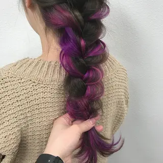 ロング カラー soso所属・ソエタ ユイのヘアスタイル