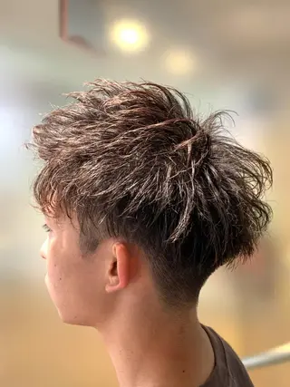 ミディアム パーマ メンズ FRISEUR smile&gentleman所属・【川西能勢口駅1分】 木村　翔乃佑のヘアスタイル