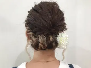 ミディアム ヘアアレンジ トレンドヘアーに🌈 川村　静香のヘアスタイル