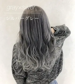 セミロング カラー 代表/七瀬/ギャル/ シールエクステ/渋谷のヘアスタイル