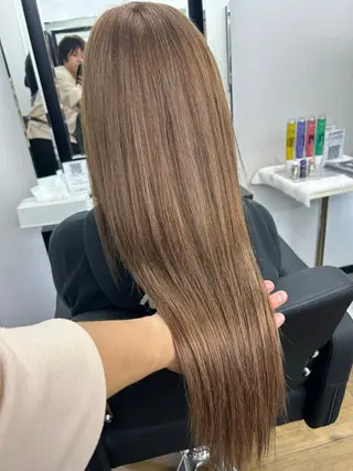 ロング カラー alpha. カラーエクステ下妻のヘアスタイル