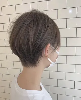 ショート 丸みショート🌙 タッセルボブ/井上翔のヘアスタイル
