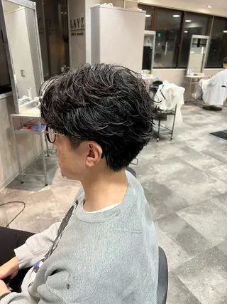 ショート パーマ ヘアアレンジ メンズ メンズ特化/カラー/ パーマ/ケイシンのヘアスタイル
