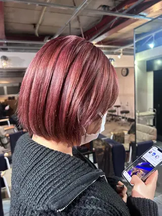 ミディアム カラー レイヤー/ハイトーン カラー/SHISEIのヘアスタイル