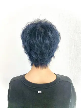 ショート カラー メンズ ゲーマー美容師 KENTOのヘアスタイル