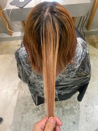 ミディアム カラー カットモデル FILMSりくのヘアスタイル