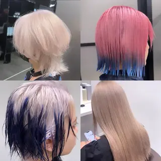 カラー salowin iori原宿B1店所属・ハイトーン/髪質改善 原宿𝑺𝑬𝑵𝑨のヘアスタイル