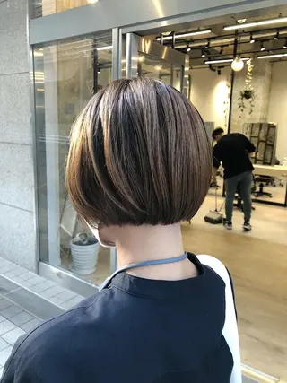 ショート ノツコウダイ /ぱつっとボブのヘアスタイル