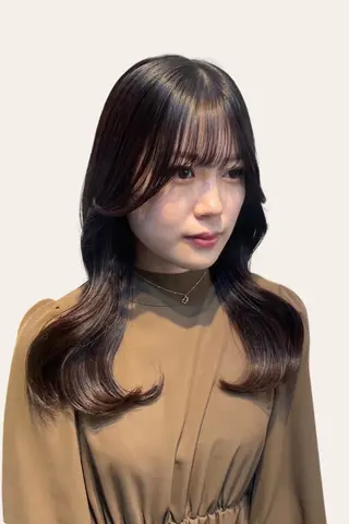 ロング ニワ/レイヤーカット /透明感カラー💎のヘアスタイル