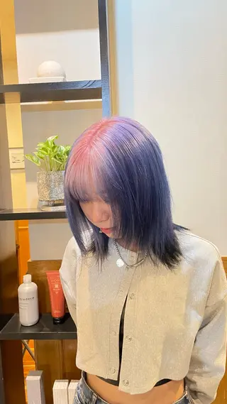 ミディアム hairdesign collet ginza所属・🌈ケアブリーチ🌈 デザイン🪅ひかるのヘアスタイル