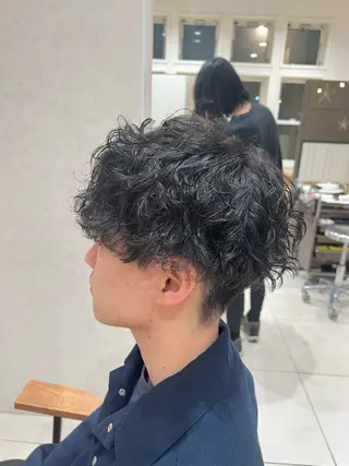メンズ レディースショート/ メンズパーマ/足立のヘアスタイル