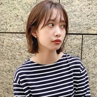 ショート カラー 🌱小顔ヘア/ボブ ミディアム/双葉🌱のヘアスタイル