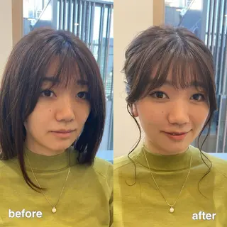 ヘアアレンジ 似合わせ艶髪カラー ❤️ハダユミのヘアスタイル