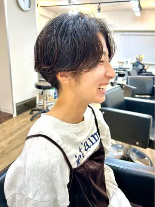 ショート カラー lab.by ioe中崎店所属・中北篤志 ショートボブのヘアスタイル