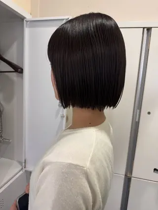 ショート 艶カラー/ベージュ カラー/tuburaのヘアスタイル