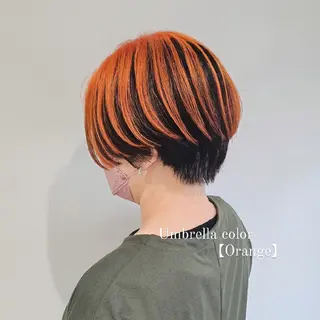 ショート カラー E Komo hair所属・Wow❕E Komo hair 永井一輝のヘアスタイル