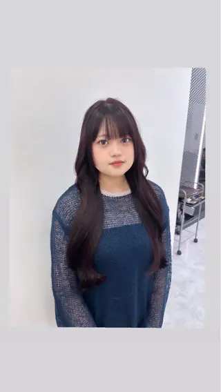 ロング カラー パーマ ヘアアレンジ メンズ キッズ ♥️韓国ヘア レイヤー♥️ゆりのヘアスタイル