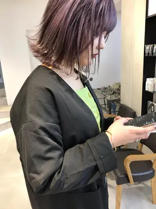 ミディアム カラー 🇰🇷カルマパーマ kaito🇰🇷のヘアスタイル