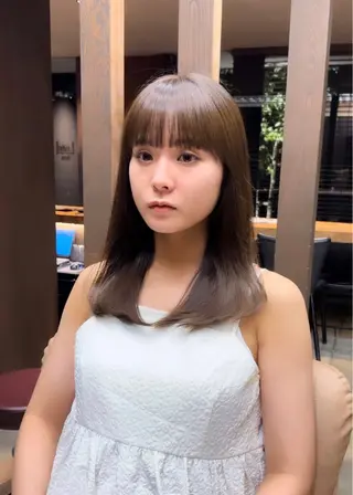 セミロング カラー 韓国ヘア/レイヤー /大嶽佑馬のヘアスタイル