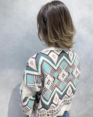 ミディアム カラー オーナースタイリスト 宗正淳志のヘアスタイル