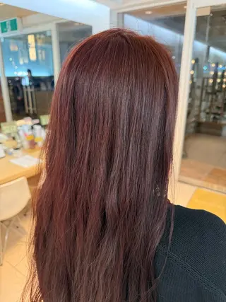 ロング カラー ツチダ ヒナのヘアスタイル