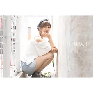 ミディアム カラー ヘアアレンジ 坂東 秀幸のヘアスタイル