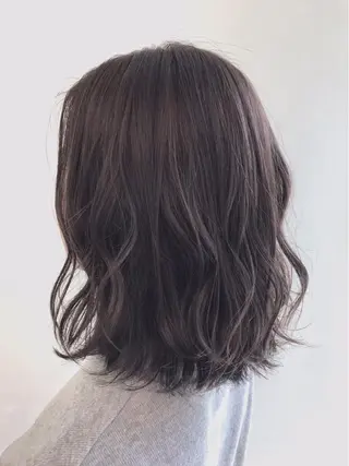 ミディアム カラー 佐藤 梨里花 ❤︎のヘアスタイル