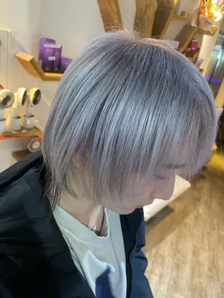 ショート カラー メンズ CORE blanc所属・COREblanc ゆきの／表参道 原宿のヘアスタイル