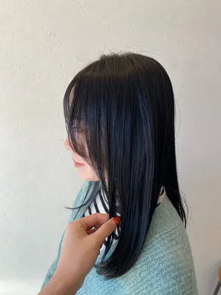 ミディアム カラー 希優🌺ソムリエ /ブリーチ/カットのヘアスタイル