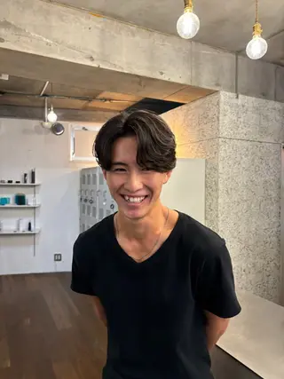 ショート パーマ メンズ fifth 庄子愛彩のヘアスタイル