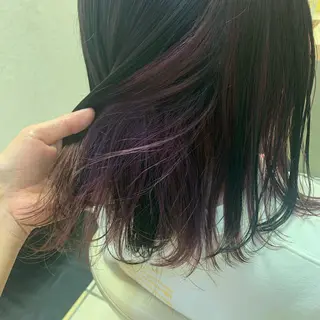 ショート カラー ヘアアレンジ サナ🌱 切りっぱなしボブのヘアスタイル