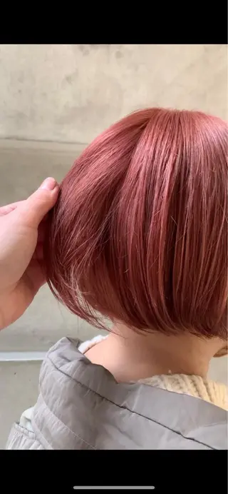 ミディアム カラー 暖色/まろベージュ/ シカタユウカのヘアスタイル