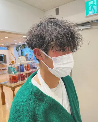 パーマ メンズ LUNA🌙韓国ヘア 🌙レイヤーカットのヘアスタイル