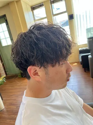 ミディアム パーマ メンズ パーマが得意な【最高 悠斗】のヘアスタイル