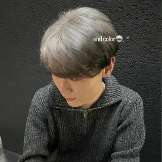 ショート カラー メンズ レイヤーカット/ハイ トーンカラー/きらのヘアスタイル