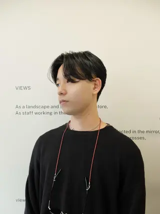 メンズ ダブルカラー/ ケアブリーチ/クニトのヘアスタイル