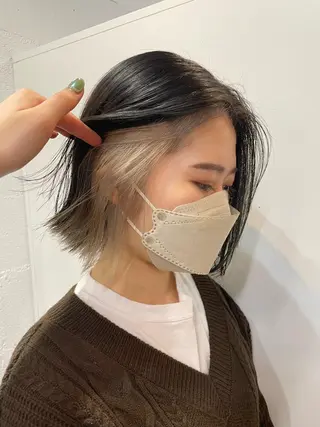 ショート カラー ヘアアレンジ 🎀ダブルカラーレイ ヤーyuuri🎀のヘアスタイル
